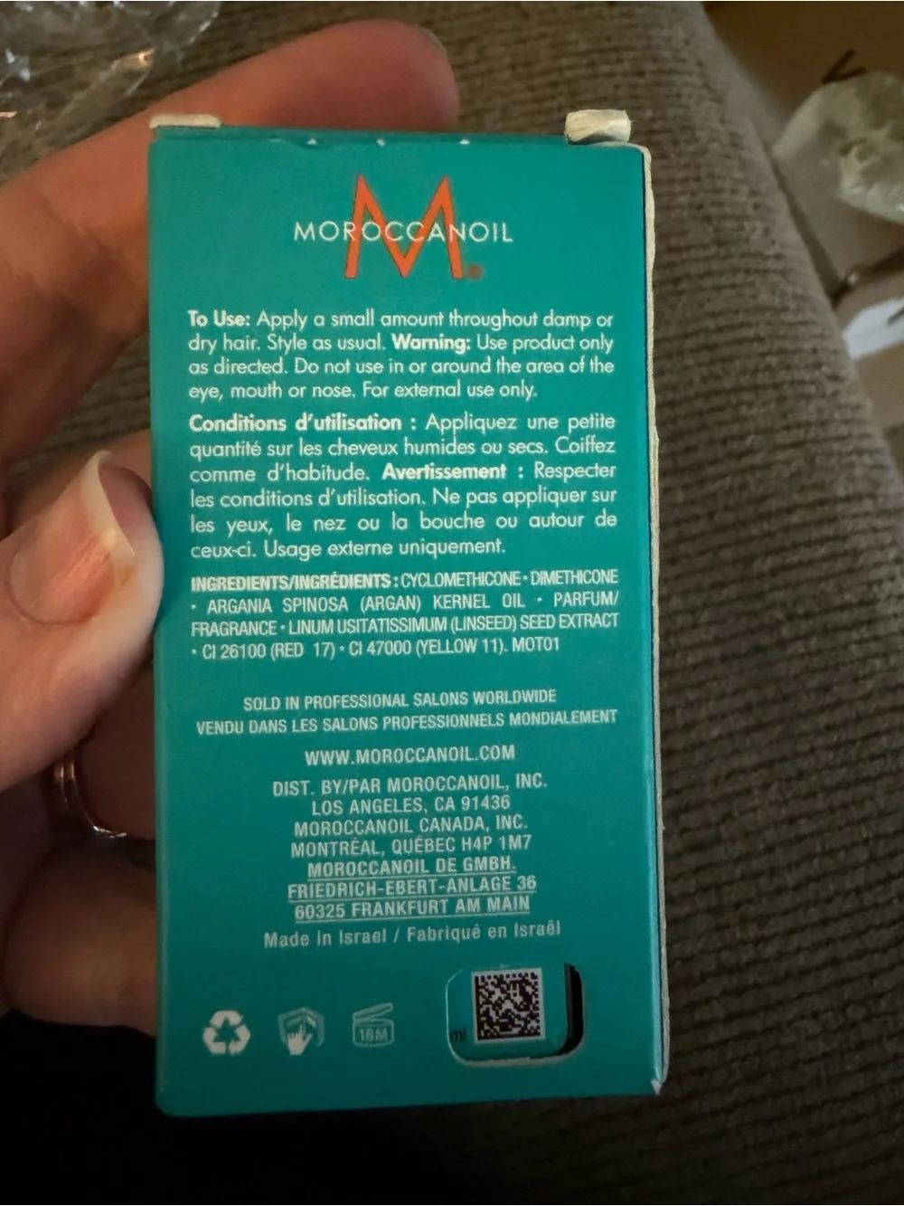 Moroccanoil hair treatment